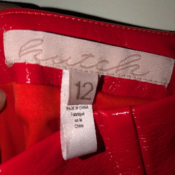 Red Mini Skirt - Picture 3 of 3